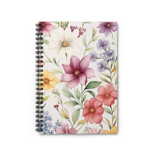 Ruled Line Colorful Summer Flowers Journal for Daily Inspiration - Texts and Threads