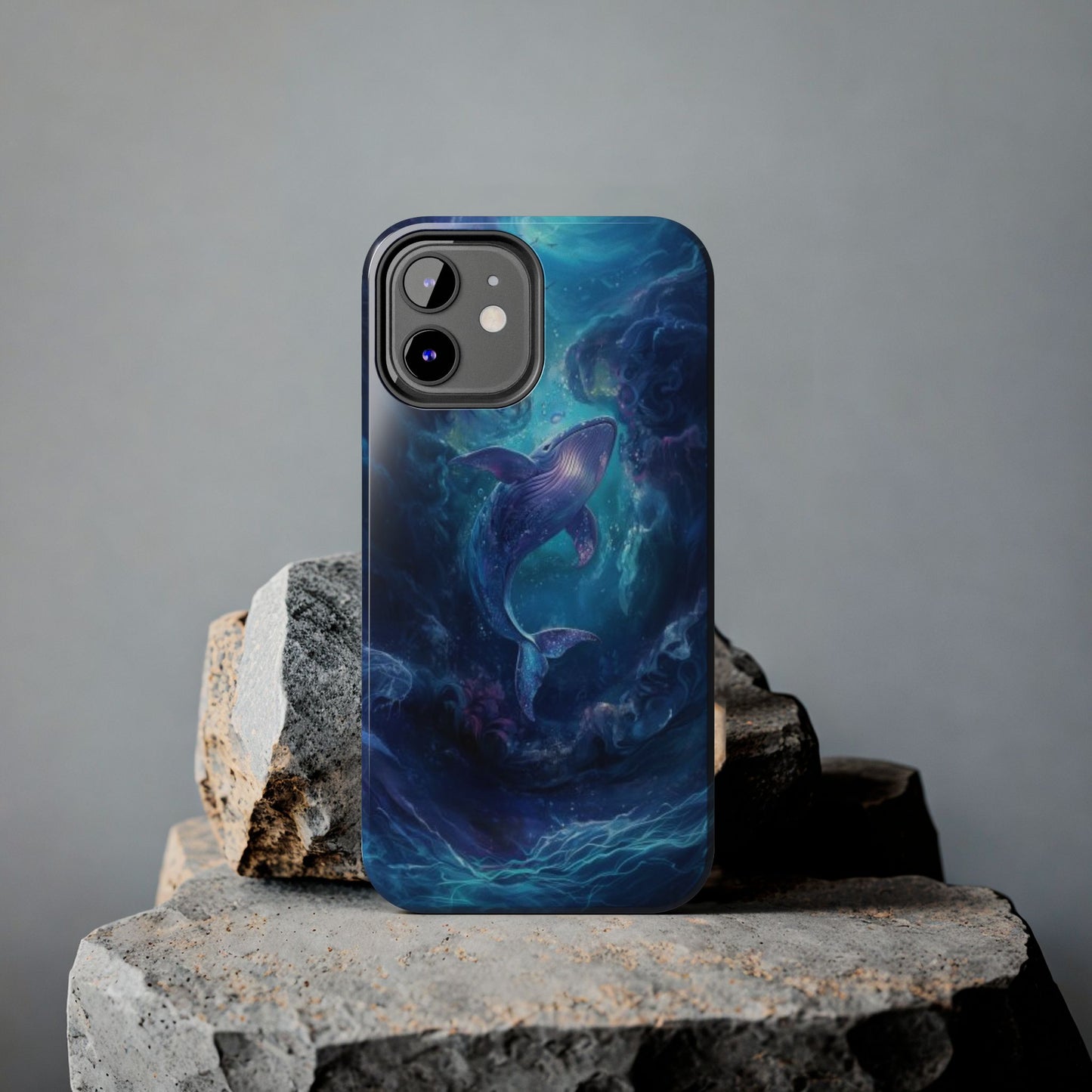 Watercolor Whale Impact-Resistant Phone Case