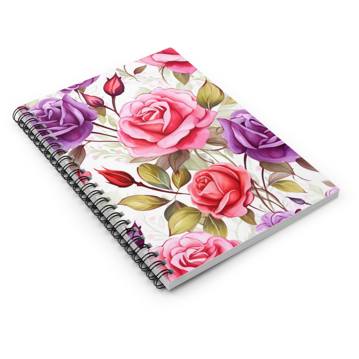 Enchanted Bloom: Mystical Roses Spiral Notebook