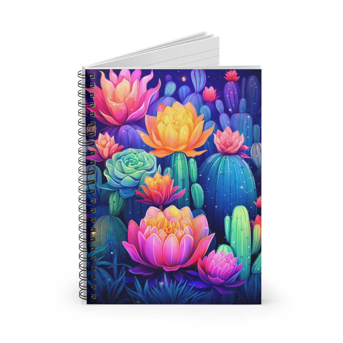 Desert Dreams: Cactus-Themed Spiral Notebook