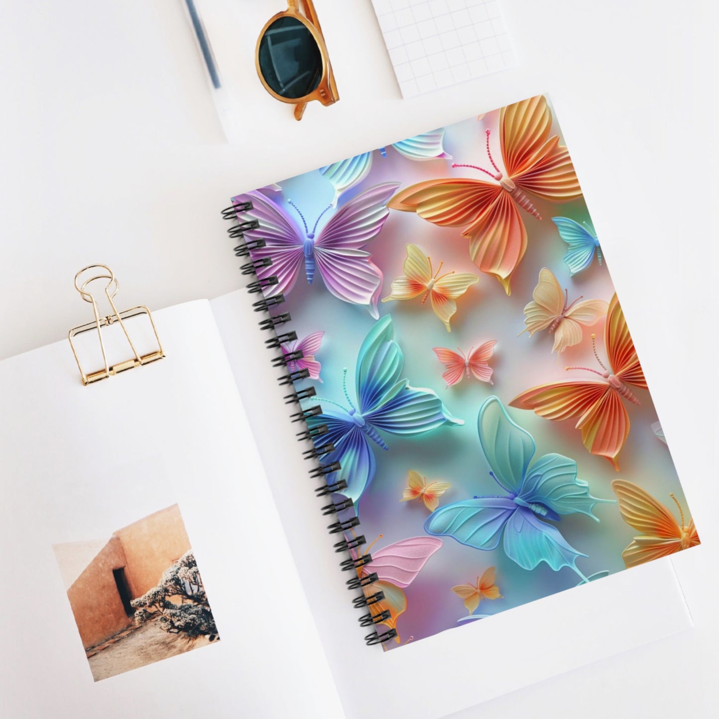 Abstract Butterfly Beauty: Colorful Design Journal