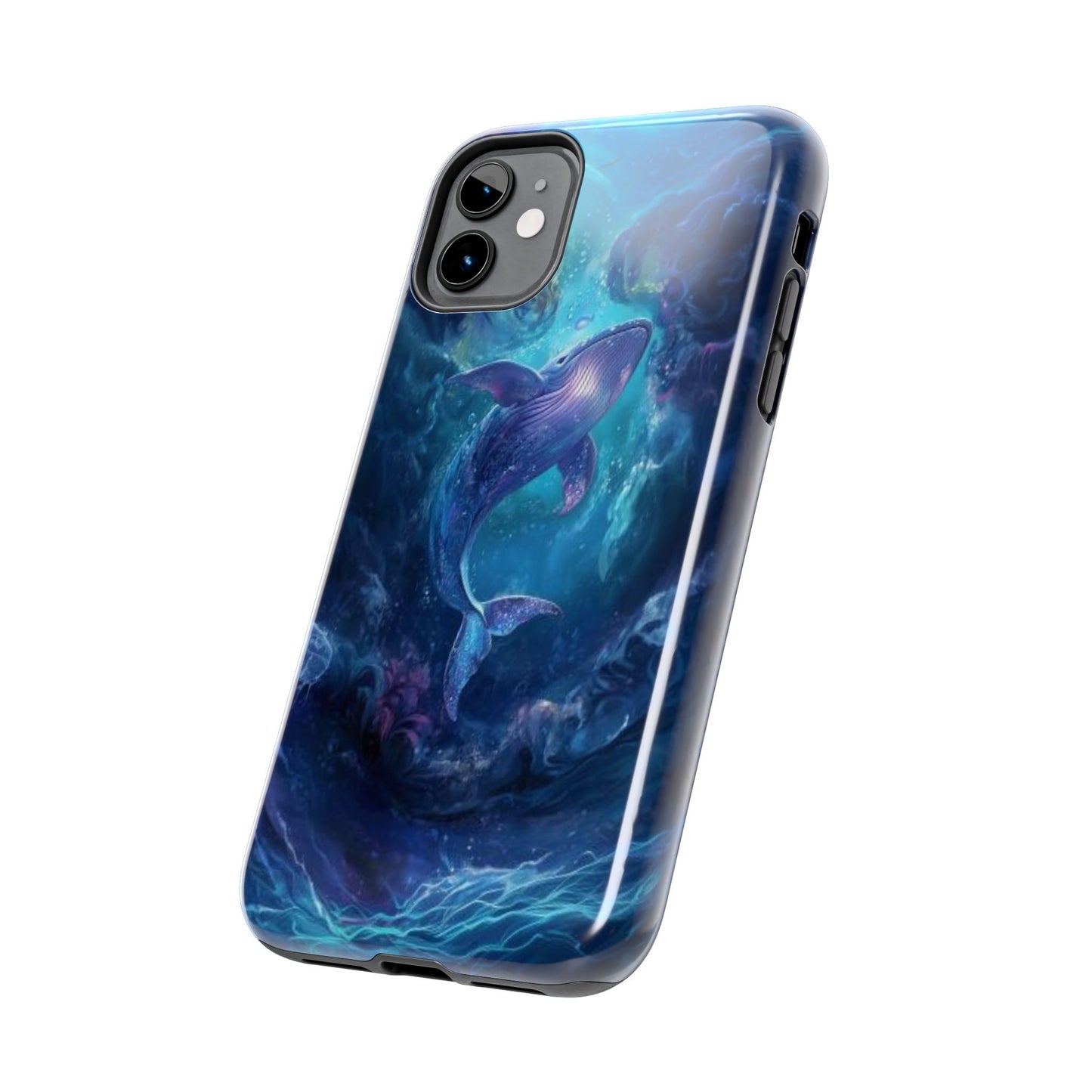 Watercolor Whale Impact-Resistant Phone Case