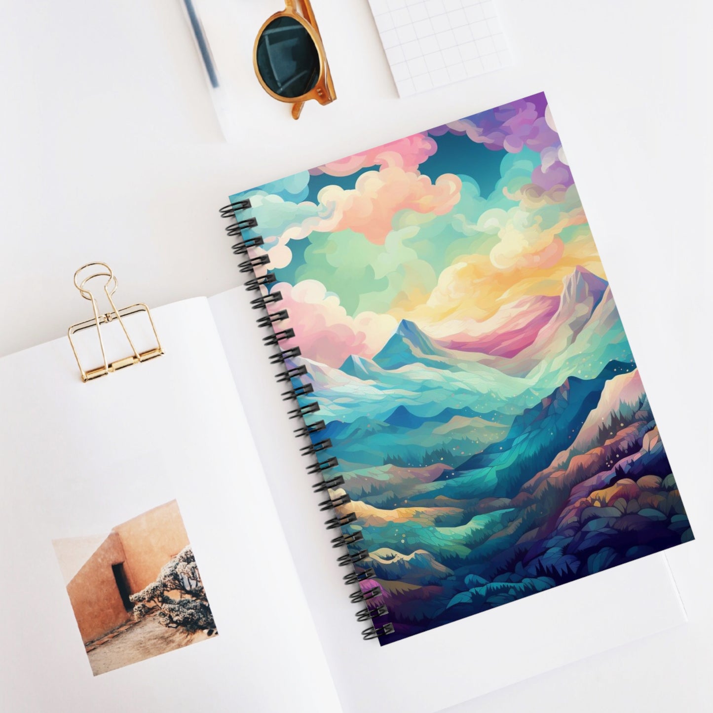 Watercolor Landscapes: Mountain Spiral Journal